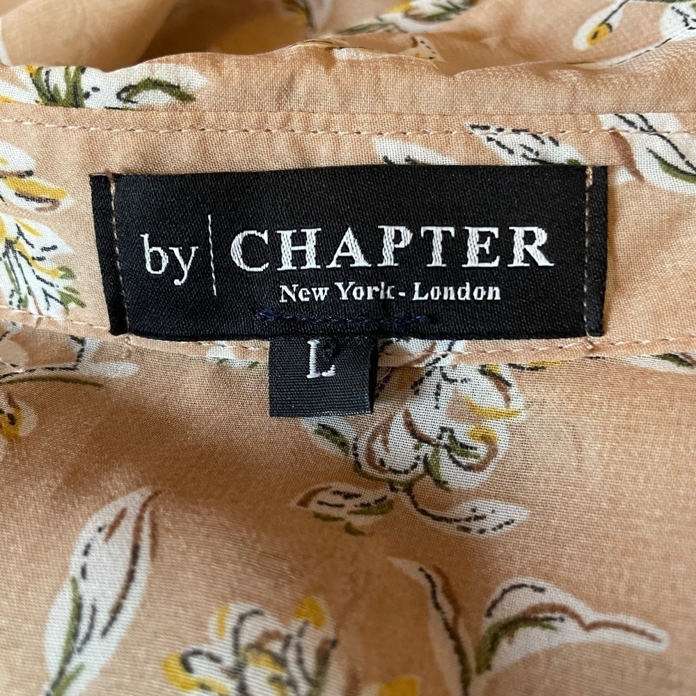 By Chapter tan floral dress. - Picture 3 of 5